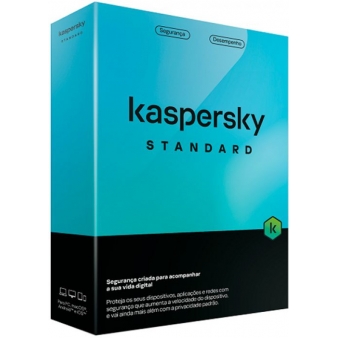 Software Antivírus Kaspersky Standard 5 dispositivos 1 ano MSB BOX PT