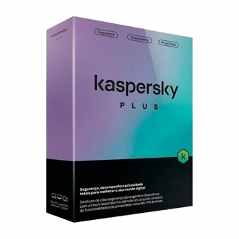 Software Antivírus Kaspersky Plus 3 dispositivos 1 ano MSB BOX PT